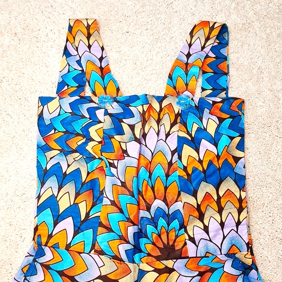 African print material multi color jumpsuit - Picture 9 of 10